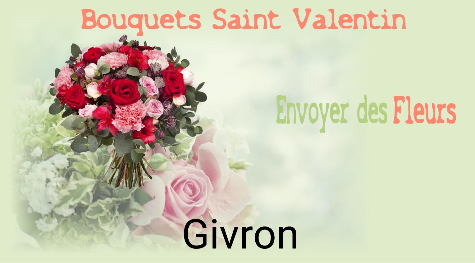 Roses de Saint-Valentin livrées à Givron